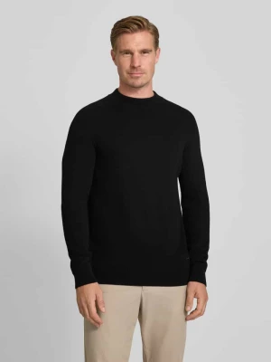 Sweter z dzianiny z domieszką kaszmiru i okrągłym dekoltem JOOP! Collection
