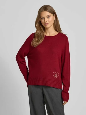 Sweter z dzianiny z domieszką kaszmiru Liu Jo White