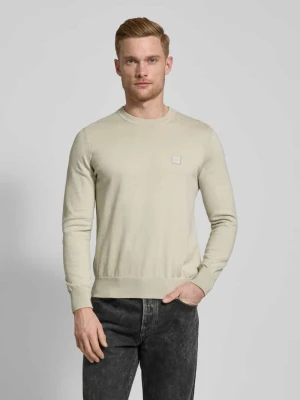 Sweter z dzianiny z domieszką kaszmiru model ‘Kanovano’ Boss Orange