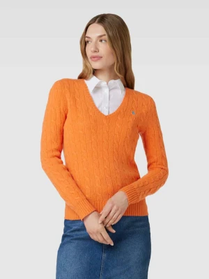 Sweter z dzianiny z domieszką kaszmiru model ‘KIMBERLY’ Polo Ralph Lauren