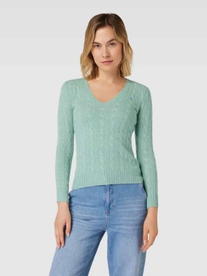 Sweter z dzianiny z domieszką kaszmiru model ‘KIMBERLY’ Polo Ralph Lauren