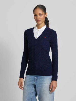 Sweter z dzianiny z domieszką kaszmiru model ‘KIMBERLY’ Polo Ralph Lauren