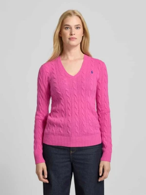 Sweter z dzianiny z domieszką kaszmiru model ‘KIMBERLY’ Polo Ralph Lauren