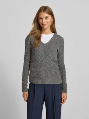 Sweter z dzianiny z domieszką kaszmiru model ‘KIMBERLY’ Polo Ralph Lauren