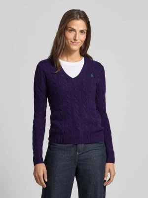 Sweter z dzianiny z domieszką kaszmiru model ‘KIMBERLY’ Polo Ralph Lauren