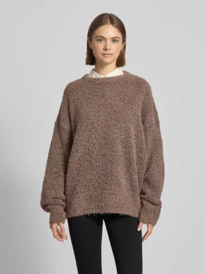 Sweter z dzianiny z efektem bouclé Review