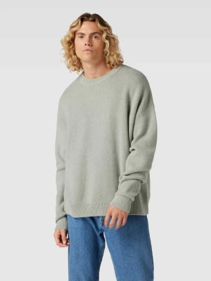 Sweter z dzianiny z efektem melanżu i obniżonymi ramionami jack & jones