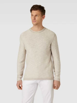 Sweter z dzianiny z efektem melanżu Marc O'Polo