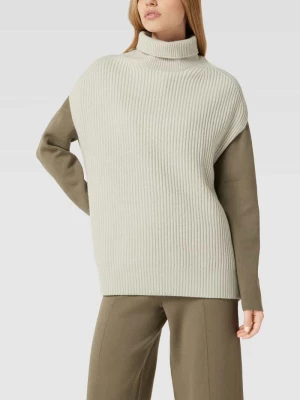 Sweter z dzianiny z efektem prążkowania model ‘BAREN’ Tiger Of Sweden