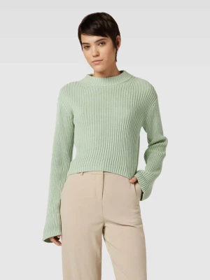 Sweter z dzianiny z efektem prążkowania model ‘HILDE’ Vero Moda