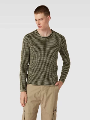 Sweter z dzianiny z efektem znoszenia model ‘MESH’ Replay