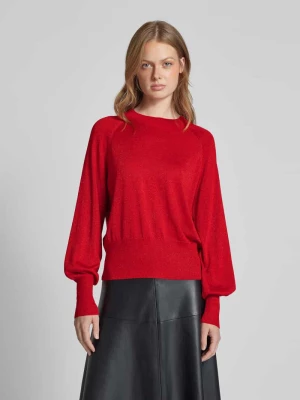 Sweter z dzianiny z efektowną przędzą model ‘MOBBE’ b.Young