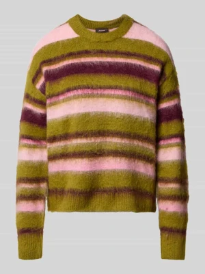 Sweter z dzianiny z elastycznej mieszanki wełny o kroju relaxed fit JJXX Złoty