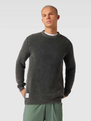 Sweter z dzianiny z fakturowanym wzorem alpha industries