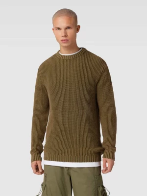 Sweter z dzianiny z fakturowanym wzorem alpha industries