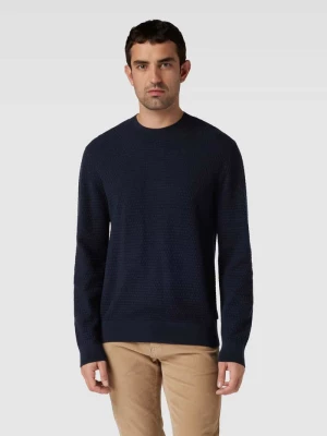 Sweter z dzianiny z fakturowanym wzorem Armani Exchange