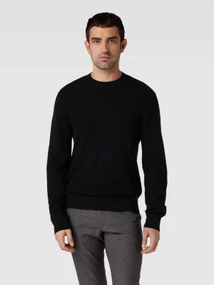 Sweter z dzianiny z fakturowanym wzorem Armani Exchange