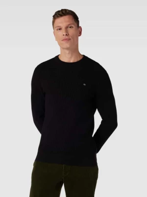 Sweter z dzianiny z fakturowanym wzorem Christian Berg Men