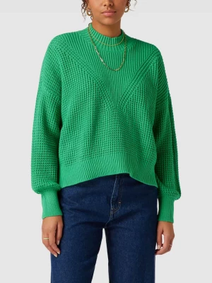Sweter z dzianiny z fakturowanym wzorem edc by esprit