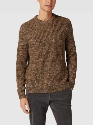Sweter z dzianiny z fakturowanym wzorem Esprit