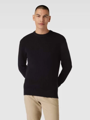 Sweter z dzianiny z fakturowanym wzorem esprit collection