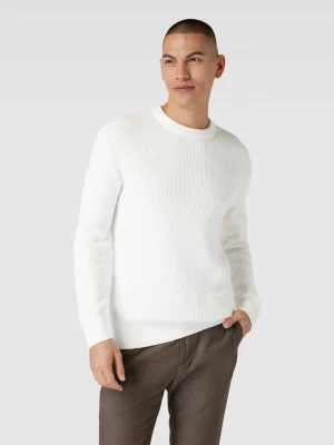 Sweter z dzianiny z fakturowanym wzorem esprit collection