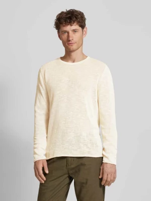 Sweter z dzianiny z fakturowanym wzorem lindbergh