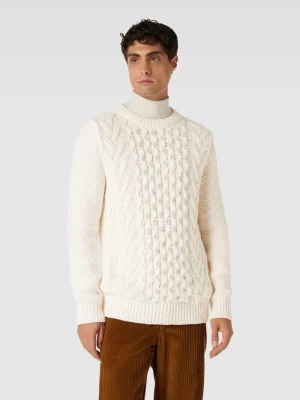 Sweter z dzianiny z fakturowanym wzorem Marc O'Polo