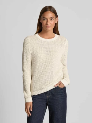 Sweter z dzianiny z fakturowanym wzorem model ‘DALO’ Vila