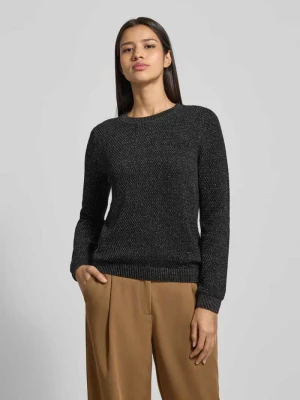 Sweter z dzianiny z fakturowanym wzorem model ‘DALO’ Vila