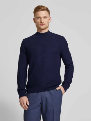 Sweter z dzianiny z fakturowanym wzorem model ‘Derano’ Boss