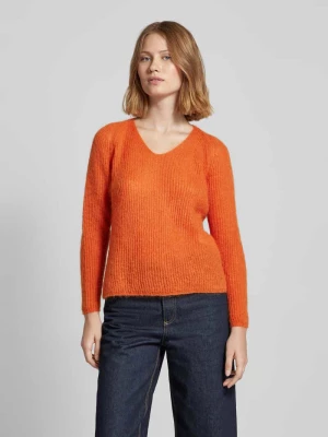 Sweter z dzianiny z fakturowanym wzorem model ‘FRESIS’ MaxMara Leisure