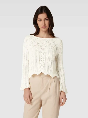 Sweter z dzianiny z fakturowanym wzorem model ‘GINGER’ Vero Moda