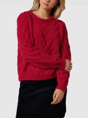 Sweter z dzianiny z fakturowanym wzorem model ‘ONLYVIE’