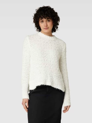 Sweter z dzianiny z fakturowanym wzorem model ‘Prizzy’ Opus