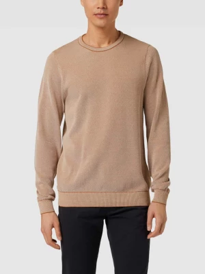 Sweter z dzianiny z fakturowanym wzorem model ‘Ricecorn’ maerz muenchen