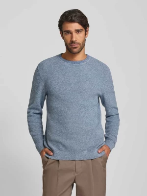 Sweter z dzianiny z fakturowanym wzorem model ‘ROSS’ Selected Homme
