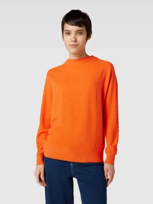 Sweter z dzianiny z fakturowanym wzorem model ‘Struk Over’ s.Oliver RED LABEL