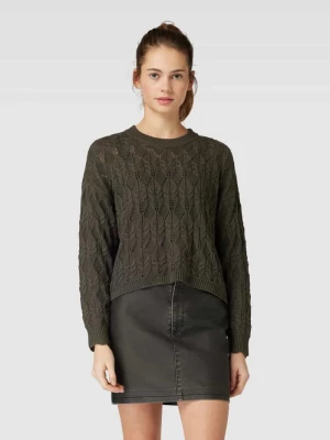 Sweter z dzianiny z fakturowanym wzorem model ‘TILMA’ Only