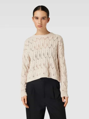 Sweter z dzianiny z fakturowanym wzorem model ‘TILMA’ Only