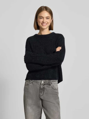 Sweter z dzianiny z fakturowanym wzorem Review