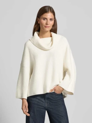 Sweter z dzianiny z golfem comma