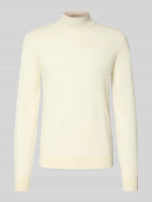 Sweter z dzianiny z golfem CRUNA