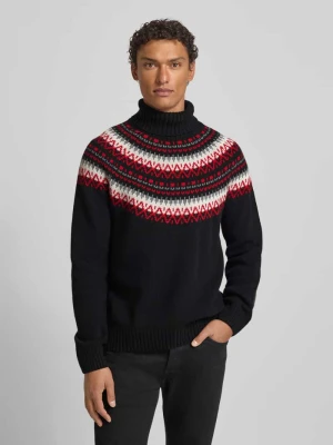 Sweter z dzianiny z golfem Gant