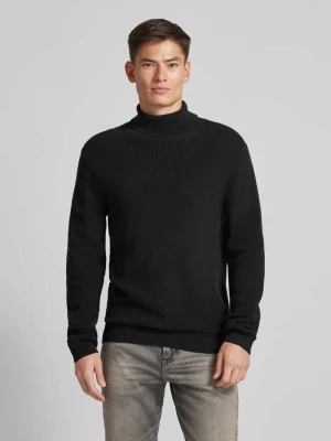 Sweter z dzianiny z golfem JAKE*S STUDIO MEN