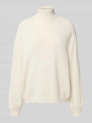 Sweter z dzianiny z golfem Liu Jo White