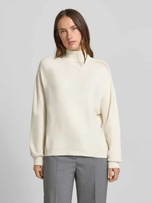 Sweter z dzianiny z golfem Liu Jo White