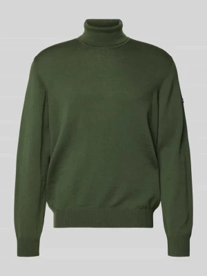 Sweter z dzianiny z golfem maerz muenchen