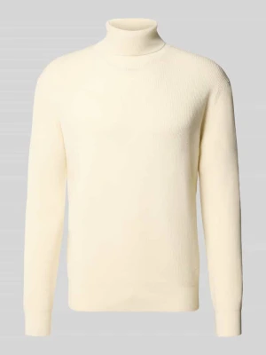Sweter z dzianiny z golfem Manuel Ritz