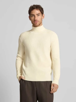 Sweter z dzianiny z golfem Manuel Ritz